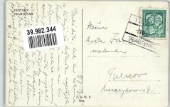 Trutnov Trautenau 1935 Foto AK Kirche Denkmal Säule Geschäft
