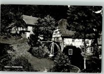 W6935 Oberdielbach Wassermühle im Weisbachtal Fotograf Siegfried Würzberger Mühle Foto AK