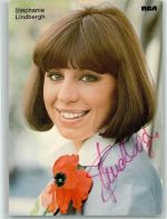 Portrait der Sängerin Stephanie Lindbergh mit Autogramm Schlagersänger KEINE AK