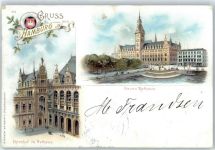 20095 W2000 Hamburg - Ehrenhof im Rathaus, Neues Rathaus