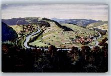 09573 O9382 Augustusburg Künstlerkarte Berg Restaurant Kunnerstein