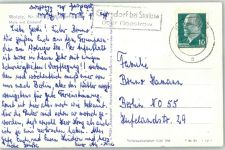 15848 O1230 Görsdorf b. Beeskow - Landpoststempel Mole mit Einfahrt Schiff