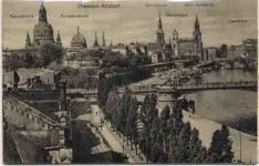 01067 O8000 Dresden - Leporello, Blick zur Altstadt