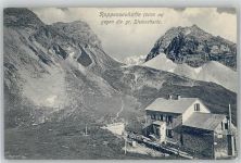 87561 W8980 Oberstdorf 1908 - Rappenseehütte Große Steinscharte Hüttenstempel