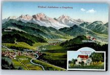 83313 W8227 Bad Adelholzen , Kr Traunstein, Oberbay Künstlerkarte Orientierungskarte