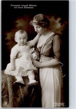 Prinzessin August Wilhelm mit Sohn NPG Adel Preußen Foto AK