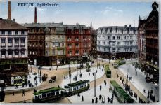 10115 W1000 Berlin Mitte - Spittelmarkt Straßenbahn Bahnpost Berlin Frankfurt