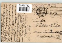 Angebissen Kinderpoesie AK Angeln 1919 Gebrauchsspuren