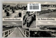 25826 W2252 St. Peter-Ording - Aptierter Stempel Strand Seebrücke