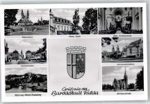 36037 W6400 Fulda - Domplatz Schlossplatz Kloster Frauenberg Flora Vase Christuskirche Dom innen