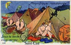 22380 Saint-Cast-le-Guildo - Saint-Cast-le-Guildo (Frankreich) Leporello II (minimaler Einriss)