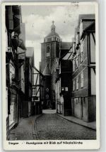 57072 W5900 Siegen 1913 - Hundgasse Nikolaikirche