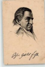 Fichte, Johann Gottlieb Philospoh Deutscher Idealismus Prominente Künstlerkarte