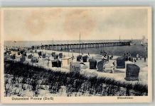 18375 O2383 Ostseebad Prerow Foto AK Schwimmbad Strand
