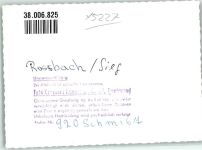 51570 W5227 Rosbach , Sieg FOTO KEINE AK Ort handschrfitlich Foto Original aus Archiv eines Ansichtskartenverlags