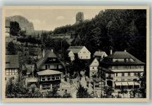 01824 O8324 Rathen Kurort , Sachs 1945 Foto AK Geschäft Kolonialwaren