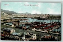16100 Genova - Panorama Citto e Porto Hafen