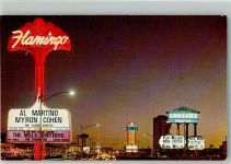 Las Vegas Foto AK The Fabulous Strip Gasthaus Werbung Nacht