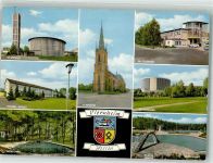 68519 W6806 Viernheim Foto AK St. Michael Kirche St. Apostel Kirche Froebel-Schule Vogel-Park Schwimmbad Firma Fourman Kirche St. Hildegard