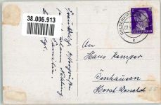 49324 W4520 Buer , Wiehengeb 1942 Gebrauchsspuren Schloss Berge Blumenwappen