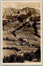87541 W8973 Hindelang Foto AK mit den Allgäuer Alpen und dem Iseler Fotograf Kaufmann
