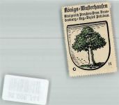15711 O1600 Königs Wusterhausen Vignette Wappen Rückseite Werbung Kaffee HAG
