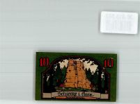 38879 O3706 Schierke am Brocken 1921 Notgeldschein Gutschein über 10 Pfennig Goethe's Faust Feuersteinklippen