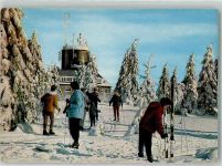 59955 W5788 Winterberg , Westf 1972 Foto AK Aussichtsturm Astenturm Winter