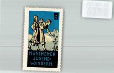 W8000 München 4 Pfg. Jugend Wandern Vignette Vignette