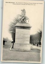 75000 Paris Foto AK Denkmal Chavaux de Marly Champs-Elysées