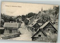 38879 O3706 Schierke am Brocken 1918 Gebrauchsspuren Dorfansicht