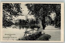07639 O6532 Bad Klosterlausnitz - Klosterteich Kirche