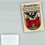 14929 O1702 Treuenbrietzen Vignette Wappen Rückseite Werbung Kaffee HAG