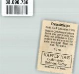 14929 O1702 Treuenbrietzen Vignette Wappen Rückseite Werbung Kaffee HAG