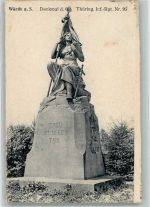 Woerth Wörth an der Sauer 6. Thüringer Inf.-Rgt. Nr. 95 Kriegerdenkmal 1918 Foto AK