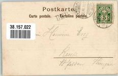 sign. Lauterburg Bär umklammert eine erschrockene junge Frau Künstlerkarte Bär 1900 Gebrauchsspuren
