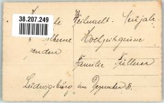 71634 W7140 Ludwigsburg , Württ 1931 Privatfoto AK Paar gibt sich vor Hochzeitsbild die Hand Ort handschriftlich