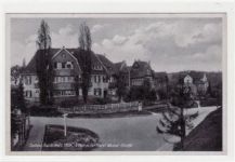 Solbad Bad Sulza i. Thür. mit Villen an der Horst Wessel-Straße. Leicht fleckig Rückseite, sonst gut erhalten.