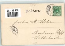 26757 W2972 Borkum 1898 Lithographie Strandleben Verlag Stengel & Co. No. 5828