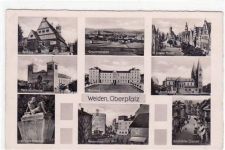 Weiden mit 9 Abbildungen gelaufen von 1938. Gute Erhaltung.
