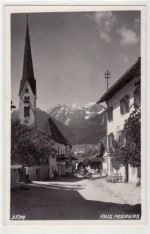 Mieders mit Telfes und Kalkkögel gelaufen von 1938. Gute Erhaltung.