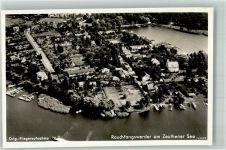 10115 O1186 Rauchfangswerder 1939 Foto AK Fliegeraufnahme des Ortes am Zeuthener See