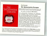 W6730 Neustadt an der Weinstraße Buch Die Spitzenweine Europas von Ernst Hornickel Fachzeitung Das Weinblatt Werbung Druckerzeugnis Werbe AK