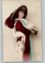 Junge modische Frau Hutmode Rotophot 3241/6 Muff 1914