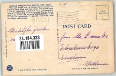 New York City 1952 Foto AK George Washington Bridge