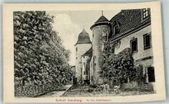 06925 O7902 Annaburg , Sachs-Anh Foto AK Schloss Annaburg Schlossmauer