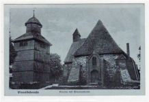 Visselhövede mit Kirche und Glockenturm ungelaufen Gute Erhaltung.