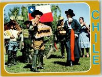 Santiago Foto AK Cueca Tracht Folklore Dance