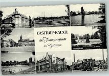 44575 W4620 Castrop-Rauxel - Schloß Bladenhorst Schwimmbad Zeche Erin Rathaus