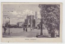 Breslau / Wroclaw. Hauptbahnhof gelaufen 1916. Leichter Stempeldurchdruck. Leichte Stempelspuren. Leicht fleckig, sonst gut erhalten